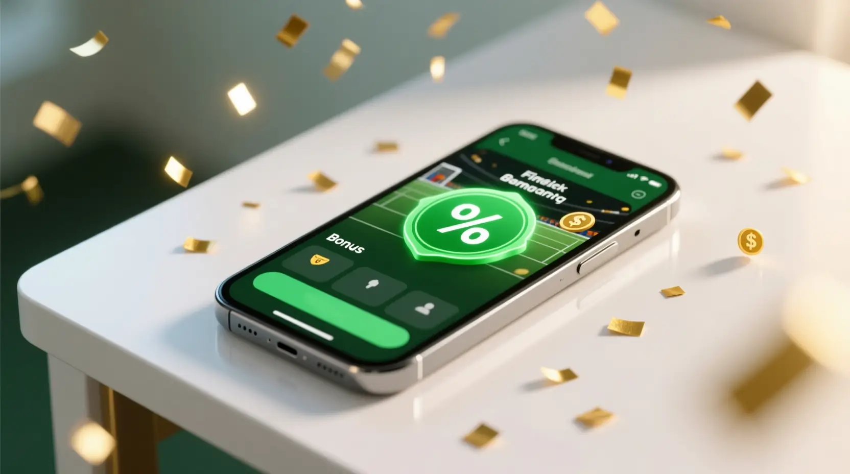 Bónus e promoções nas apostas online com notificação de oferta no smartphone