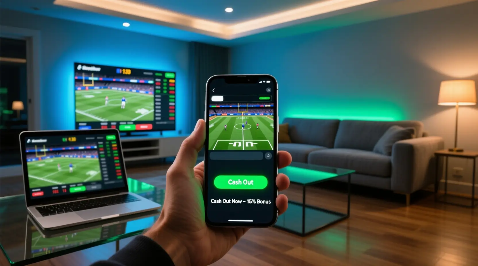 Funcionalidades de cash out e streaming ao vivo em aplicações de apostas